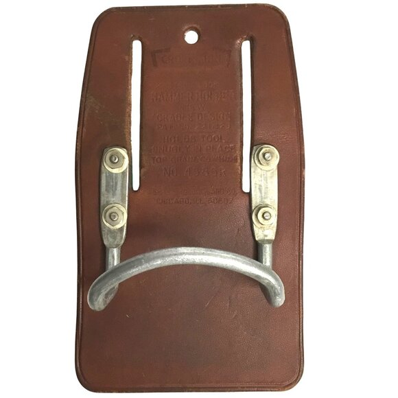 VTG SEARS CRAFTSMAN Tool Touch Leather Tool Belt Rig 4514 & 4563R Hammer Holder - Picture 5 of 7